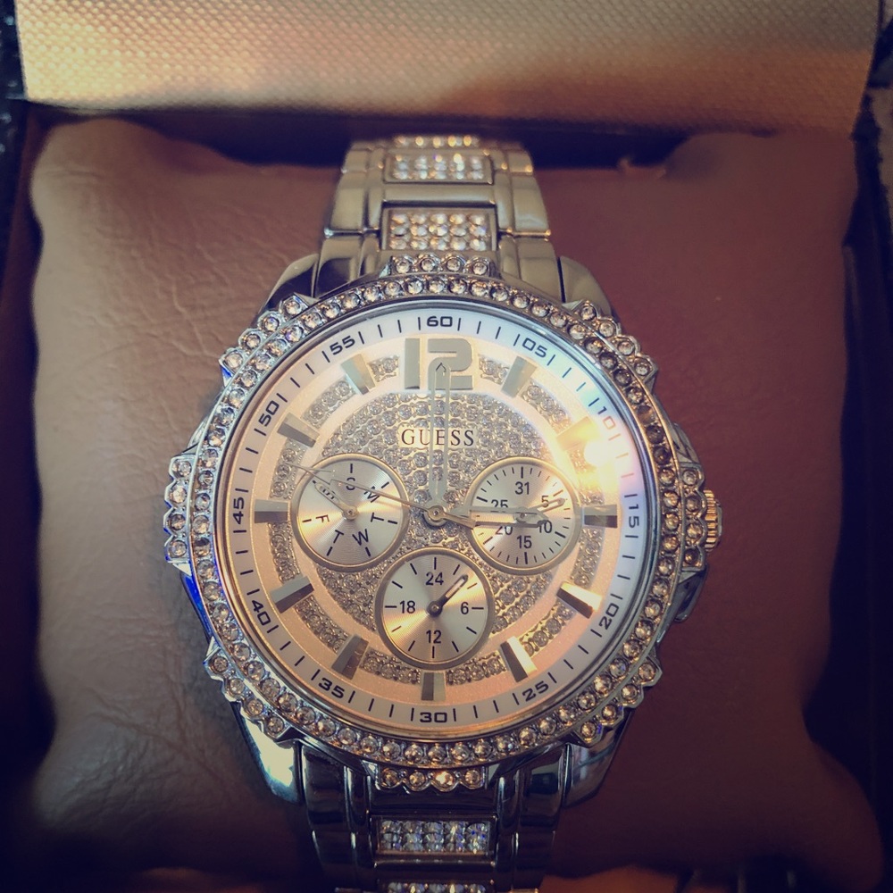 Women’s crystal guess watch